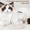 Grooming Cat Hood Breathable Protective Cat Helmet Cat Shape Kitten Hood with Ventilation Holes for Post-Operative Recovery Bathing Pet Care Accessory