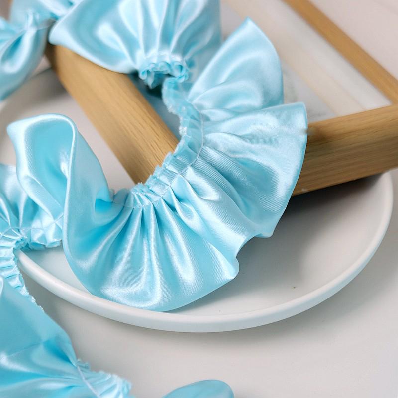 1 Yard Besätze Band Spitze Stoff Applikation Falte Rüsche Kleider DIY Nähzubehör 5,5 cm breit