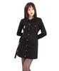 KATHARSIS Daily Cation Denim Mini Dress Brown Black S M