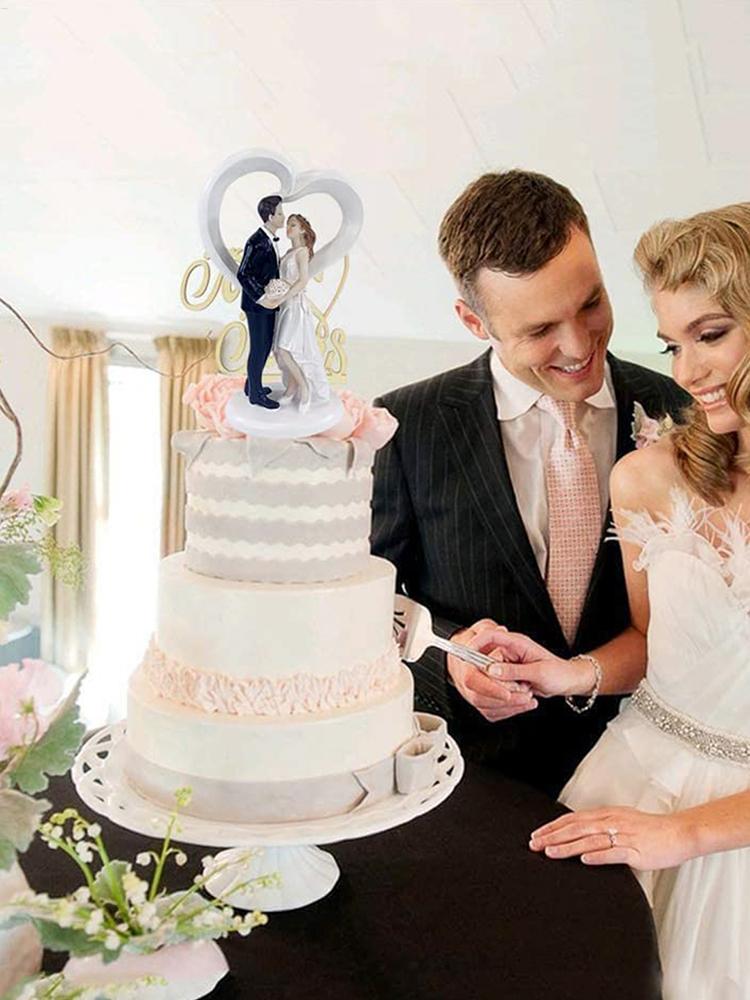 Elegant Bride and Groom Wedding Cake Topper Wedding Cake Topper Figurines Wedding Decoration Figurine Gift For Anniversary
