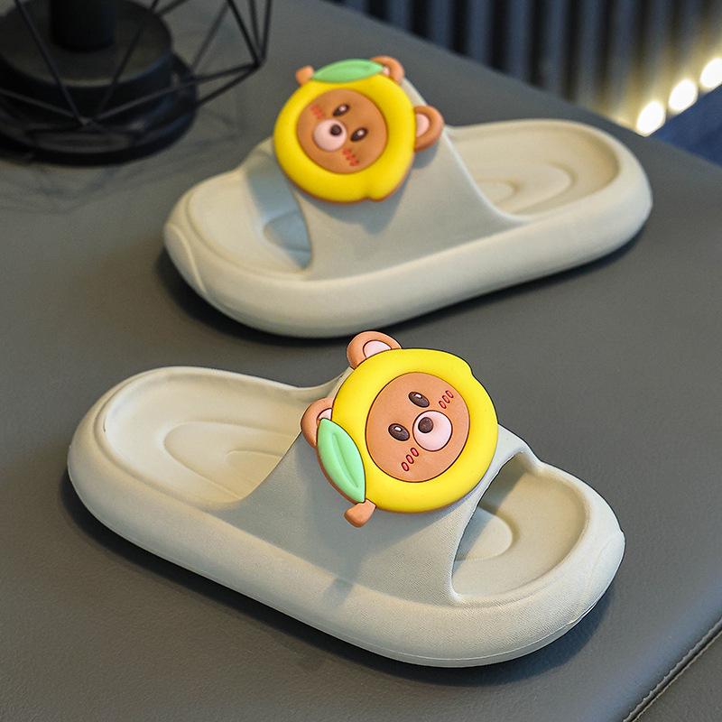 EVA Kids' Cartoon Indoor Slippers: Cute, Non-Slip, Soft Sole for Girls and Boys