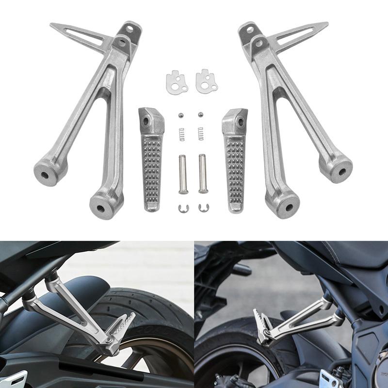 Motorcycle Passenger Foot Regs Brackets Mount Set For Honda CB650R CBR650R 2019-2025