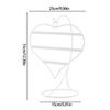 Decorative 50 Hole Heart Shape Iron Jewelry Stand Earring Organizers Desktop Display for Earrings Home Store Presentation