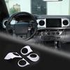 White Center Console AC Air Vent Trim Cover For Toyota Tacoma 2016-
