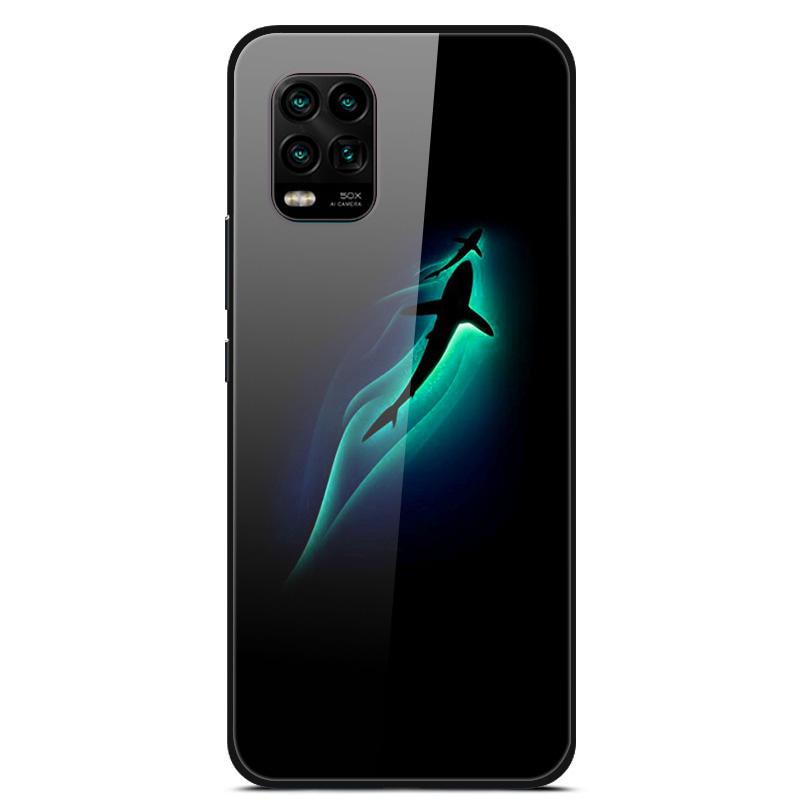 For Xiaomi Mi 10 Lite 5G Case Tempered Glass Hard Back Cover For Xiaomi Mi 10 10T Lite Pro Case Fundas For Xiaomi Mi10 Lite Capa