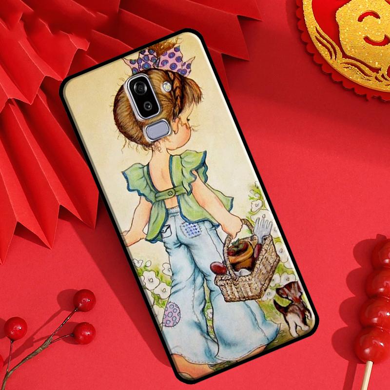 Sarah Kay pattern Case For Samsung J7 J5 J3 J1 2016 A3 A5 2017 J6 J4 Plus A6 A7 A8 A9 J8 2018 Cover Shell