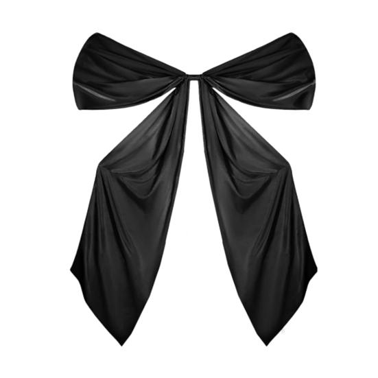 Bow Tie Smooth Satin Oversized Bow Decor Holiday Party Decoration Living Room Bedroom Garden