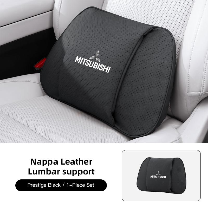 nlvc3 Keychain Leather Car Seat Headrest High-quality Comfort Waist Rest Neck Pillow For Mitsubishi Eclipse Lancer Outlander I200Space