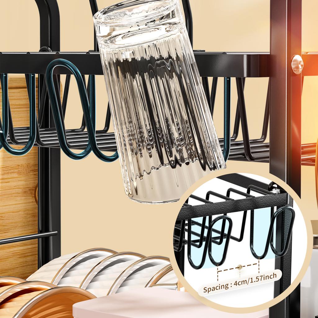 Double-Layer Square Tube Door-Shaped Dish Rack (Pot Line Type)