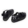 Sandali taglia grande donna popolari estivi nuovi europei e americani punta tonda tinta unita muffin suola morbida romani scarpe da spiaggia sandali platform