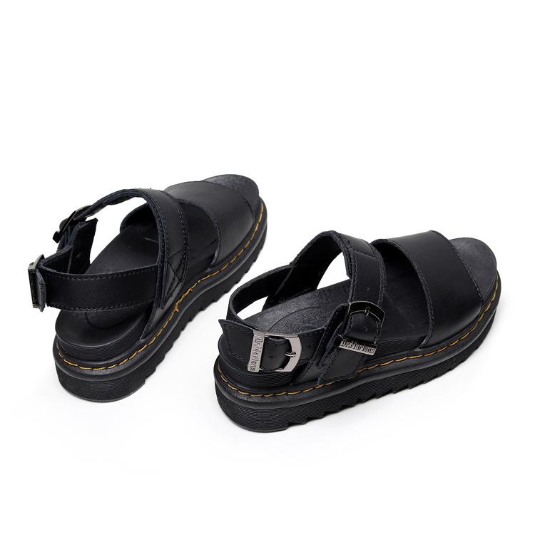 Sandali taglia grande donna popolari estivi nuovi europei e americani punta tonda tinta unita muffin suola morbida romani scarpe da spiaggia sandali platform