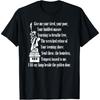 Standbeeld van Vrijheid Geef Mij Uw Moeie Immigranten Steun T-shirt