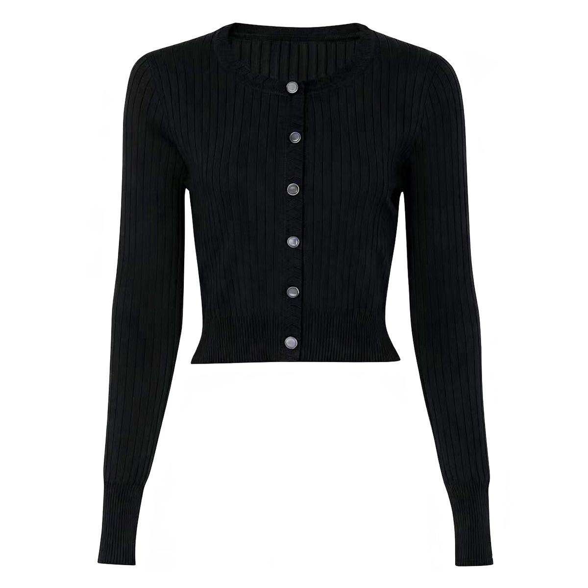 High-quality spot spring and autumn new fashion knitted women s top jacket + sleeveless dress set 25210 S