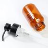 Anti-slip Refillable Foaming Soap Dispenser Thick Glass Round Foam Pump Bottle Amber Reusable Brown Glass Jar Bathroom