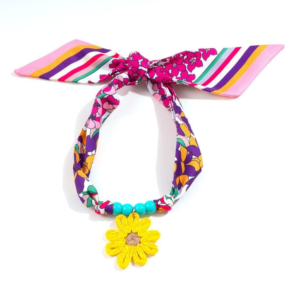 Ethnic Style Sweet Pendant Necklace Personality Bag Accessories Creative Colorful Headscarf  Male