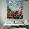 Human Fall Flat Wall Hanging Printed Fabric Blanket Decorative Tapestries for Bedroom Living Room Home Decor