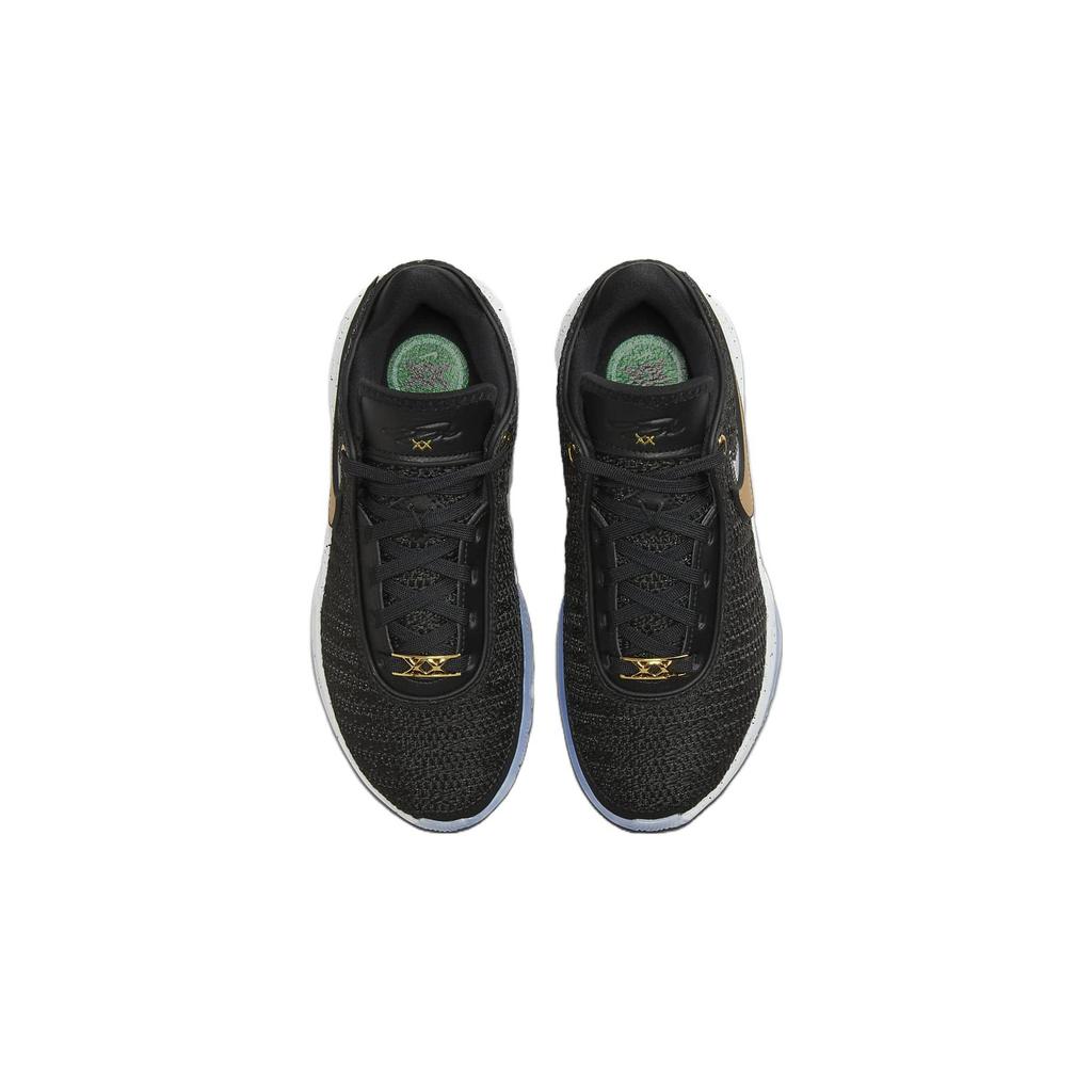 Nike LeBron 20 GS Fab 5 Kids Sneakers Black Metallic-Gold White DQ8651-003
