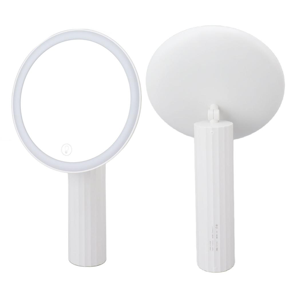 LED Makeup Mirror Portable Handheld Fill In Light Makeup Mirror Large Area Mirror Cosmetic Tool