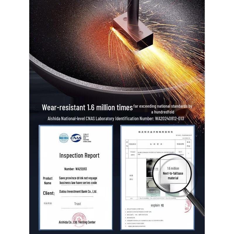 ASD Blue Diamond Titanium Non-stick Wok