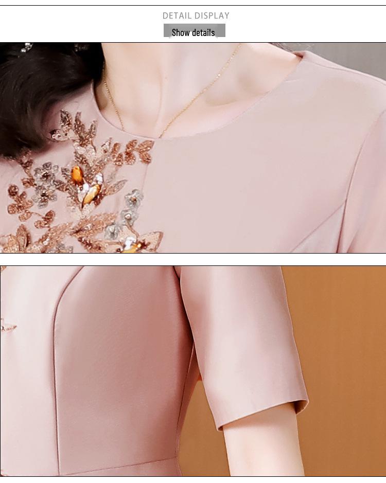 2023 Summer Elegant Mother-in-Law Wedding Evening Dress - Fashionable & Waist-Flattering Design