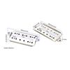 2Pcs Bridge Neck Guitar Baseplate Durable Guitar Neck Bridge Pickup Base Plate