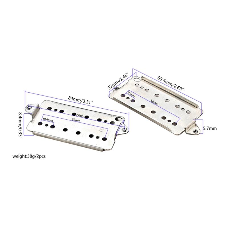 2Pcs Bridge Neck Guitar Baseplate Durable Guitar Neck Bridge Pickup Base Plate