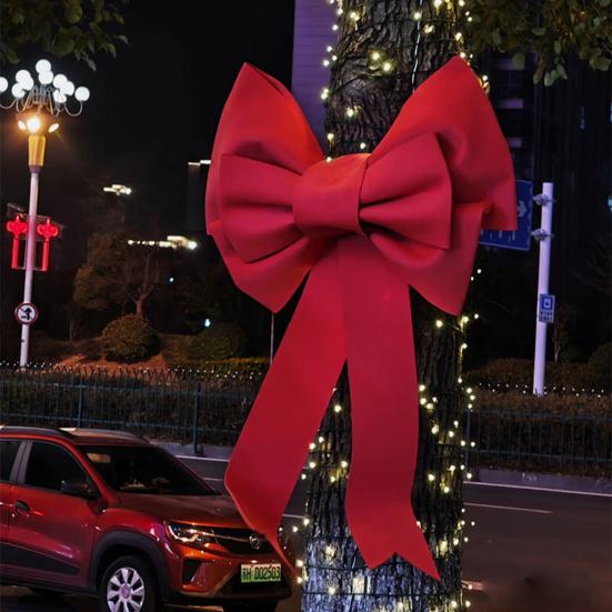 Christmas Bowknot DIY Material Kit Velvet Satin Multi-Layer Design Christmas Bow Decoration Wedding Party Photography Props