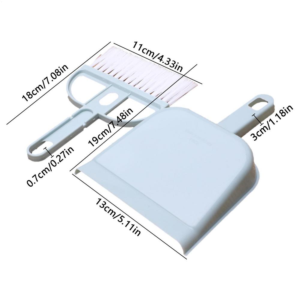 Desktop Mini Broom Dustpans Set With Garbage Shovel Color For Household Desktop Cleaning Tools