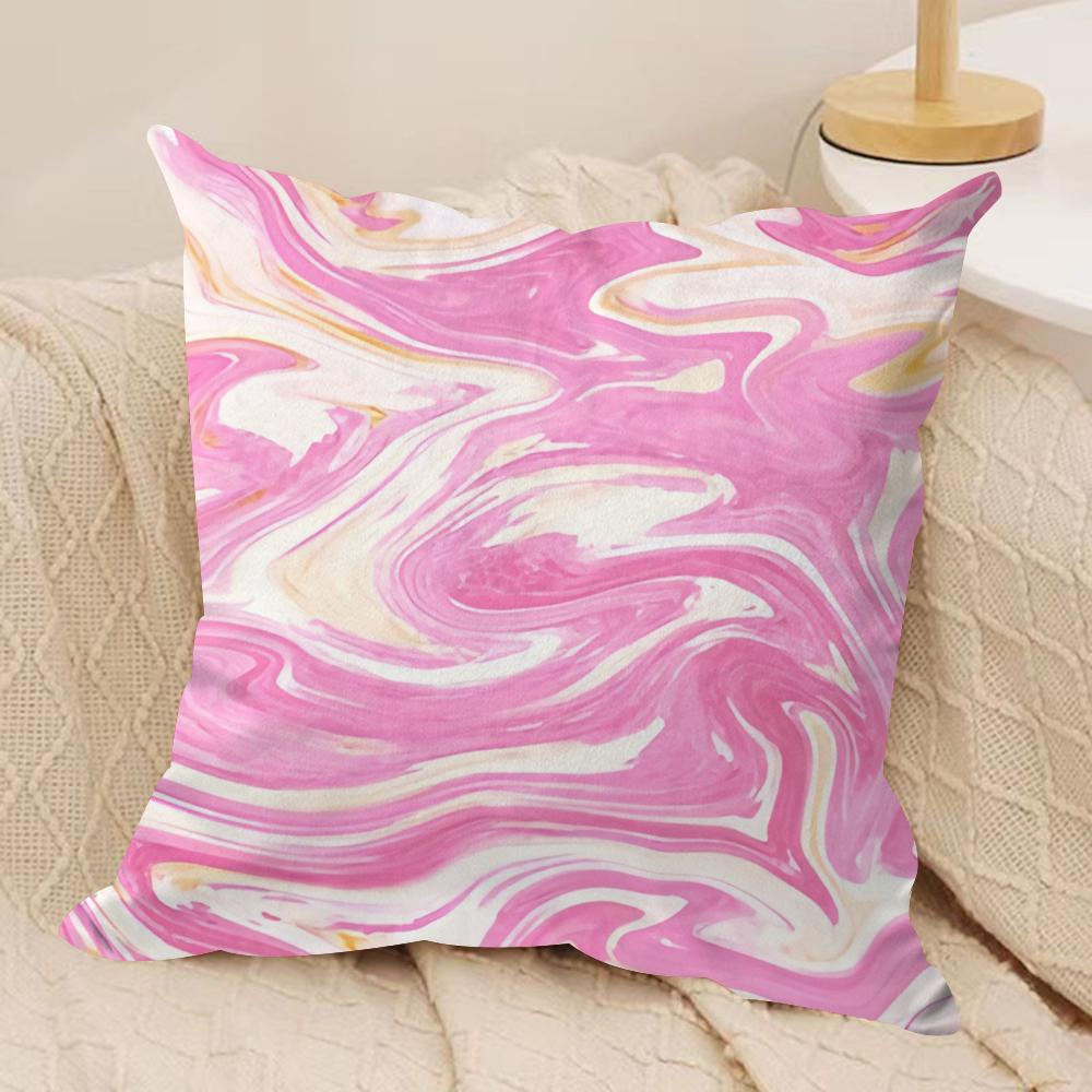 Marble pattern Cushion Cover Soft Plush Fabric DoubleSided Printed Cushion Covers for All Seasons Modern HomeDecor Gift