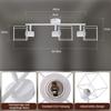 Spot de plafond - NETTLIFE - Spot 3 ampoules E14 - Blanc - Pivotant 350° - Métal