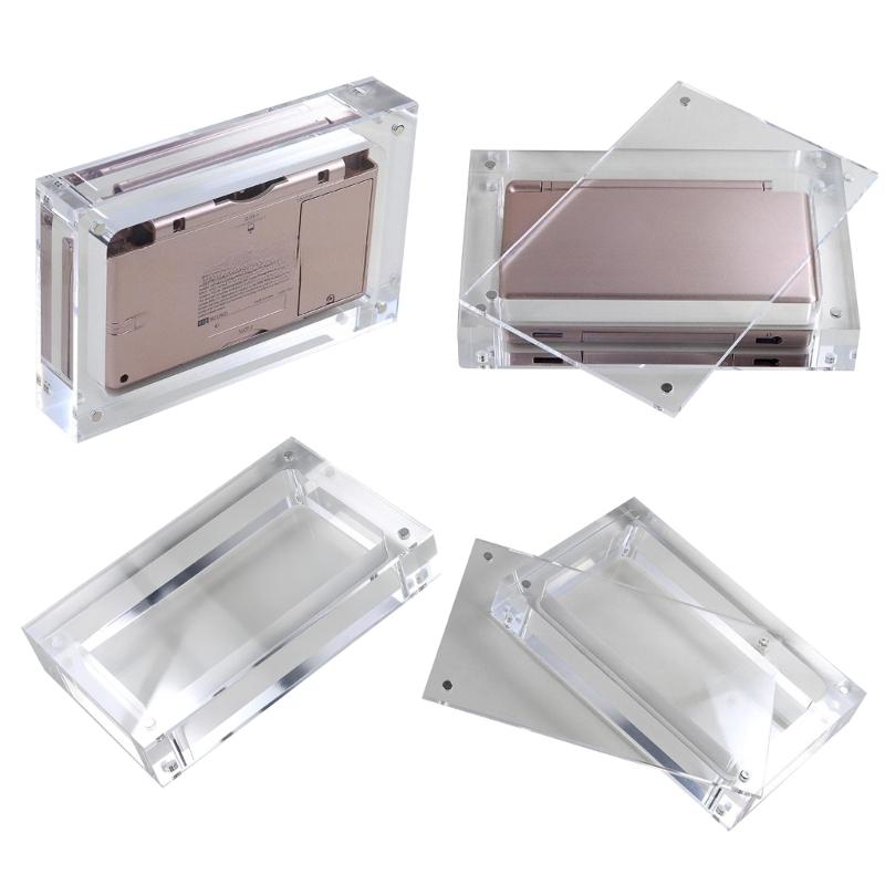 Gaming Device High Transparency Acrylic Magnetic Lid Closure Showcase Cover Storage Box Display  For Game Console