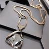 Geometry Pendant Necklace Sweater Long Chain Necklace Jewelry