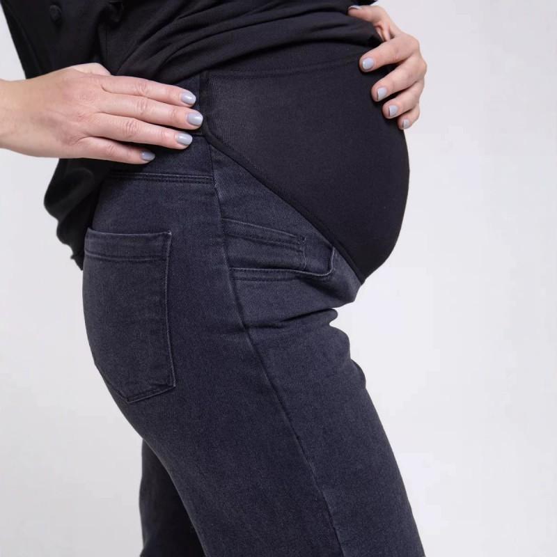 Maternity High Waist Jeans Loose Wide Leg Pants Slim Casual Wear