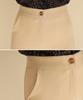 Ppaeppae Hidden Elastic Waist, Amazing Fit, Super Stretchy Spandex Slim Straight Slacks