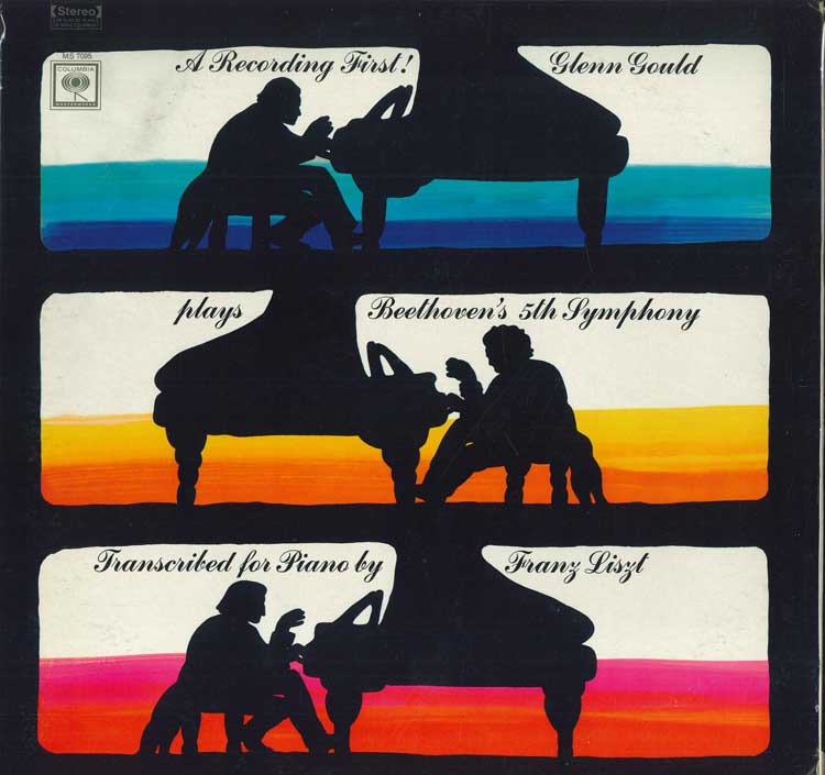 

LP Record BEETHOVEN FRANZ LISZT GLENN GOULD Glenn Gould Plays Beethovens 5th S MS7095 COLUMBIA MASTER 1968 US Classical Used