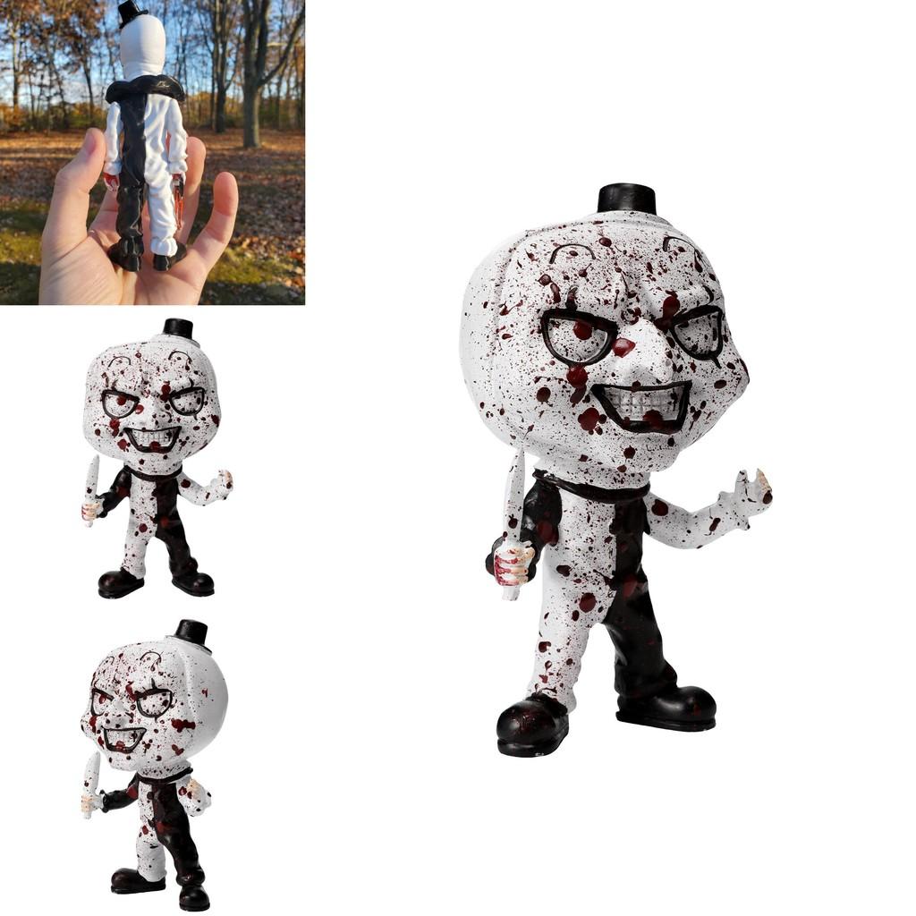 Creative Halloween Resin Soul Reaper Clown Decorative Tabletop Craft With Modern Minimalist Style