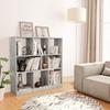 VidaXL Bookcase, Storage Unit with Compartment, Book Cabinet Living Room Interior, Modern, Grey 800175