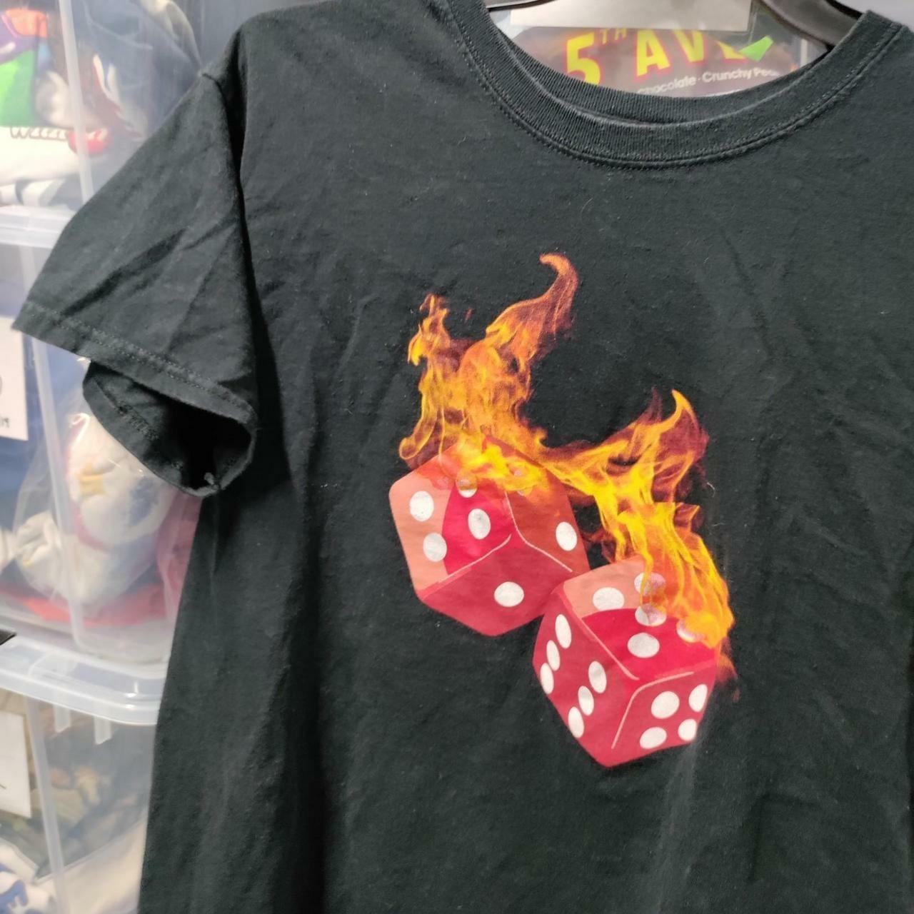 Swish Studios Las Vegas Flame Dice Streetwear  Size Large A262ed Unisex T-Shirt S