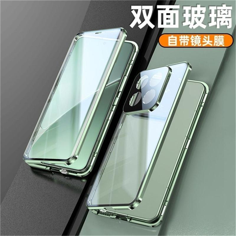 Case For Xiaomi 17T 360 Full Case Double Sided Magnetic Adsorption Metal Capa Tempering Glass Protect Cover For Mi 17 T 5G