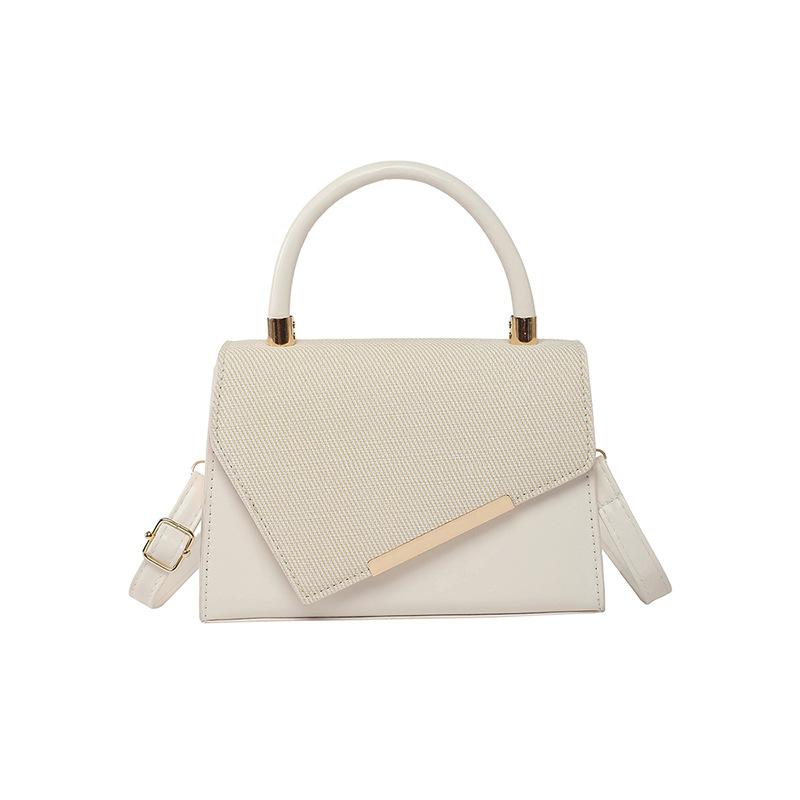 Light Luxury Hand-held Small Square Bag for Women, New Fashiable and Versatile Spliced Shoulder Bag, Stylish Crossbody Bags