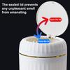 Desktop Can Non-Slip with Press-Type Lid Trash Design Compact Size Garbage