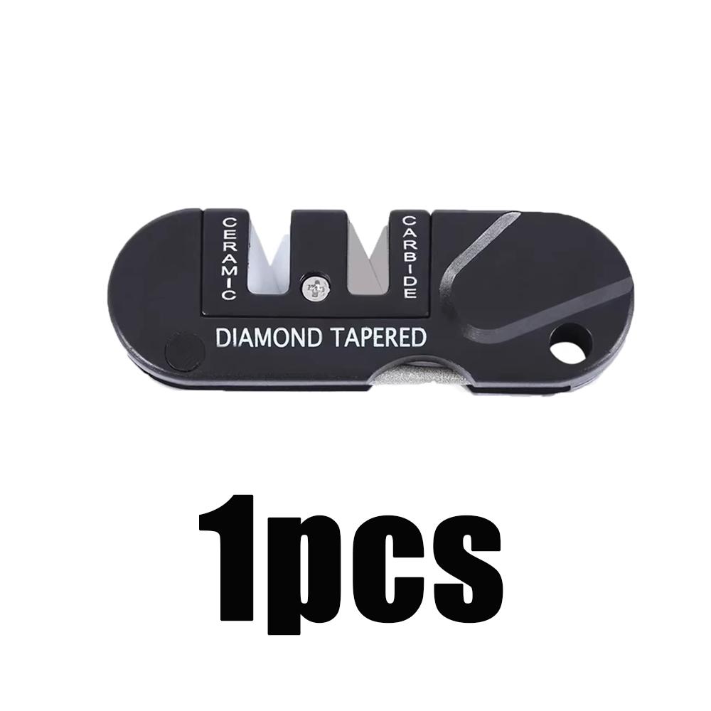 

1pcs 4-In-1 Outdoor Pocket Knife Sharpener Outdoor Hiking At The Campsite Tool Multi Functional Tungsten Steel Knife Sharpener other