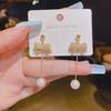 2024 Autumn Bow Knot Pearl Tassel Earrings - S925 Silver Needle Fashion Ear Jewelry