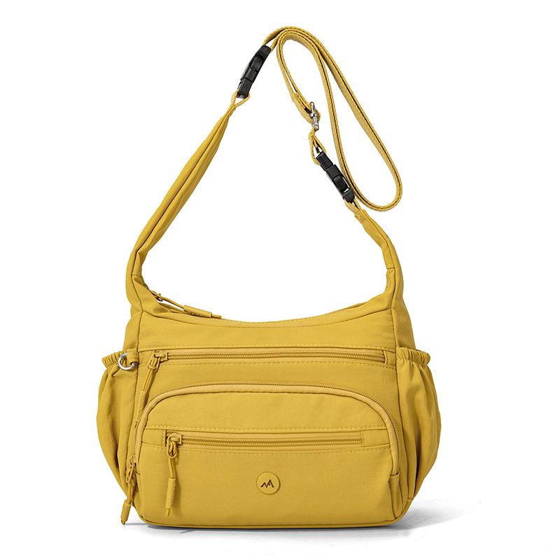 Multi-vakken Nylon Tas Pendelaar Multifunctioneel Schouder Crossbody Draagbaar Kleine Vierkante Tas