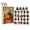 Christmas Gifts for Kids Advent Calendar, Ape Series 24 Day Countdown Box with Holiday Calendar Acrylic Pendants, Festive Tree Hanging Ornaments Home