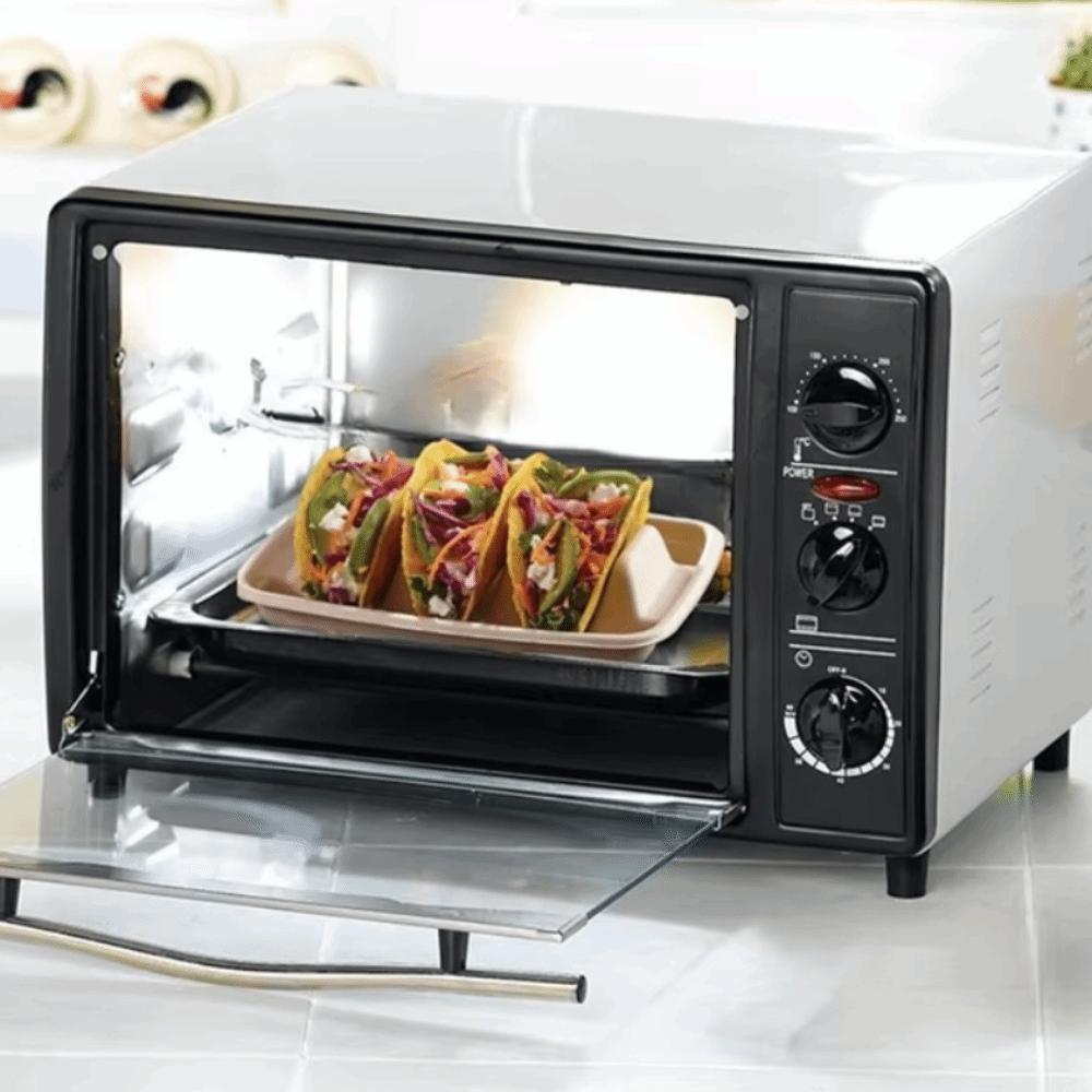50Pcs 3 Compartments Disposable Taco Plates with Lid Taco Serving Tray Taco Holder  Restaurant