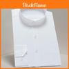 Camicia da uomo a maniche lunghe con colletto alla coreana in misto cotone antipiega per abbigliamento business casual