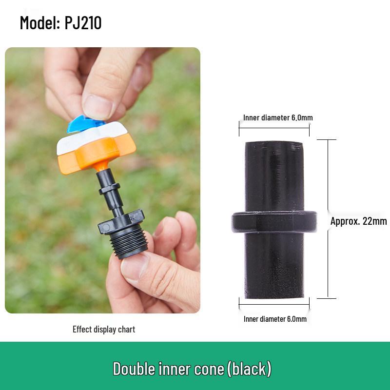 Capillary and Micro-Sprinkler Fittings: Single/Double Hooks, Tee, Straight Connector, Drip Stop, Mountain Bracket, Five-Way, Greenhouse.