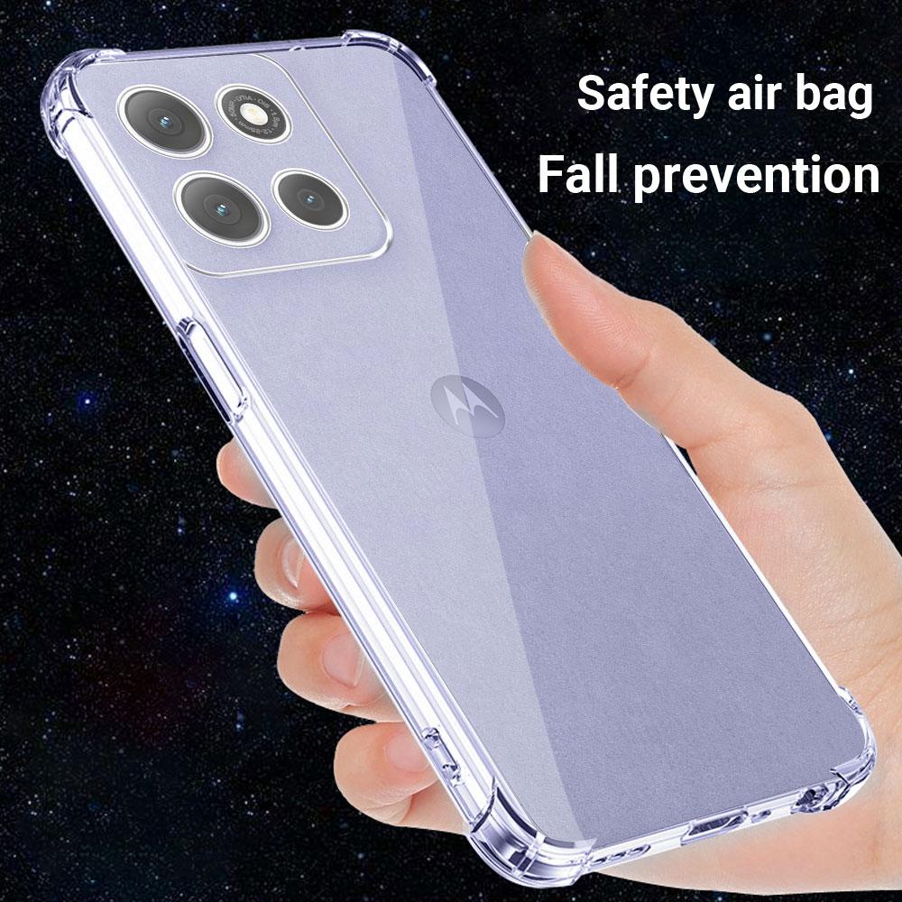 For Moto G86 Power G67 Power Case Silicone Soft Phone Case For Motorola G56 Moto G86 G06 Airbag Transparent Protect Cover