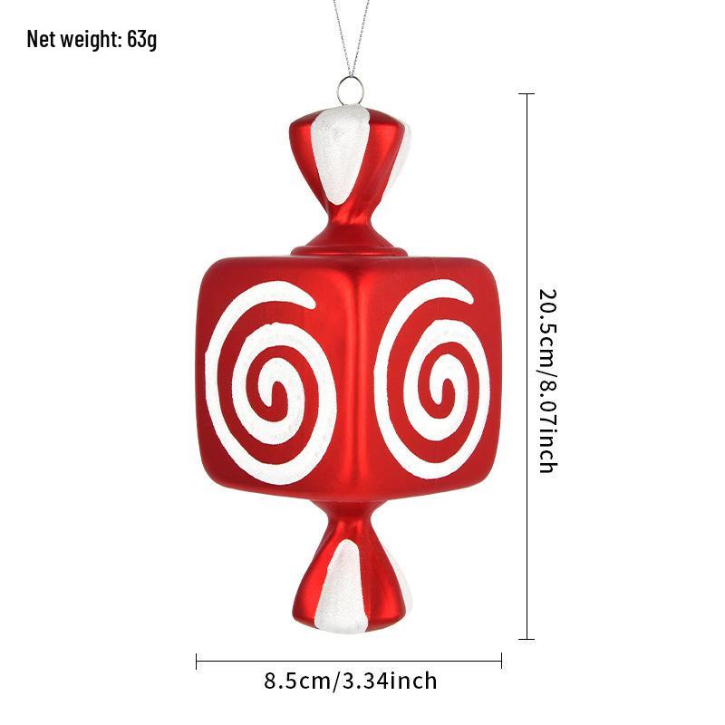 Electroplated Candy Pendants for Christmas Tree Decorations and Photography Props